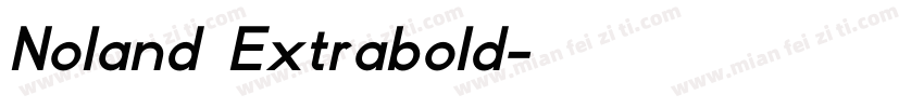 Noland Extrabold字体转换